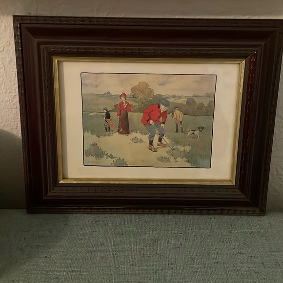 vector venner Other - Golf scene framed art
